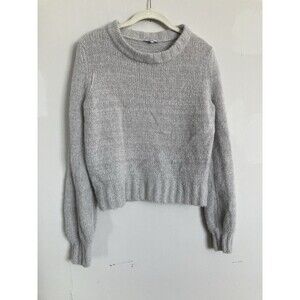 Rails Sybil Sweater MEDIUM Wool Cashmere Alpaca Gray Crew Neck